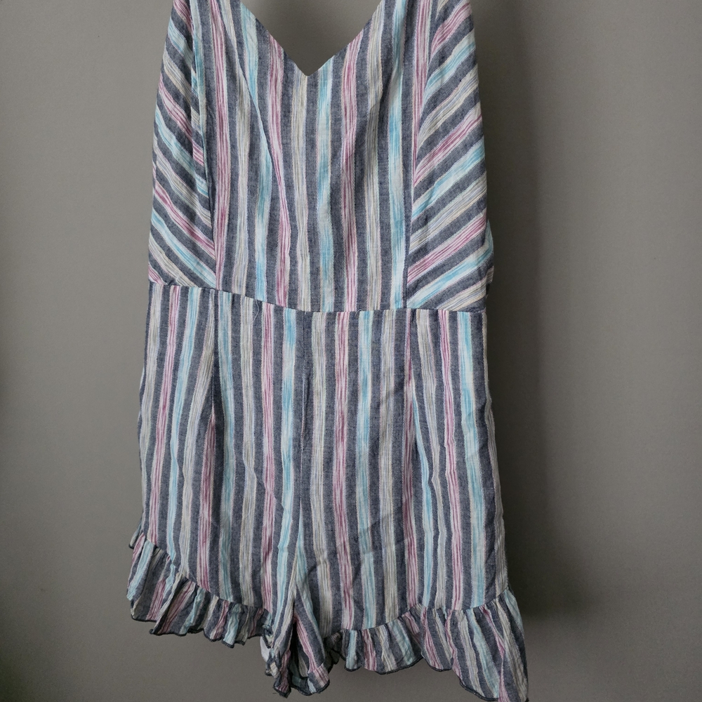 NWOT Peppermint Stripped Jumper/Linen Feel